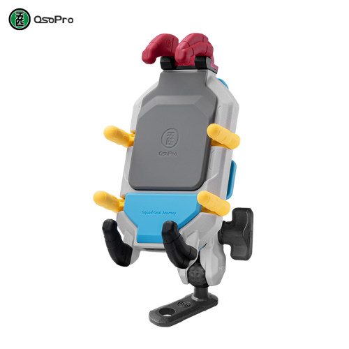 五匹osopro摩托车手机支架彩壳版减震无线充电电动车手机导航支架