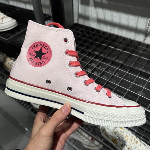 匡威Converse 1970s樱花粉高帮复古运动休闲帆布鞋A18854C