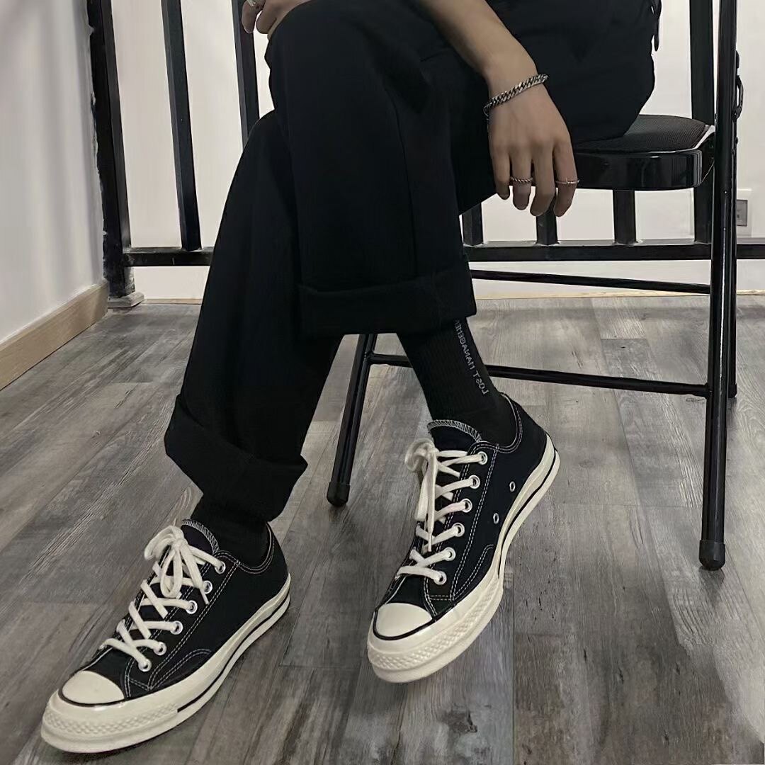 匡威converse经典1970s黑白米白色高低帮情侣帆布鞋162050c162058