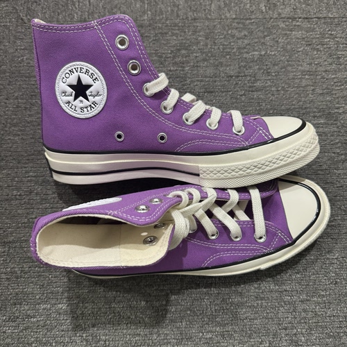 Converse匡威1970s新款葡萄紫2025新品高帮帆布鞋A13330C