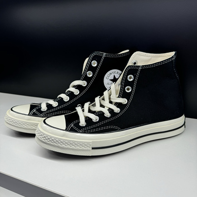 匡威Converse1970S黑色三星标高帮情侣帆布鞋162050C