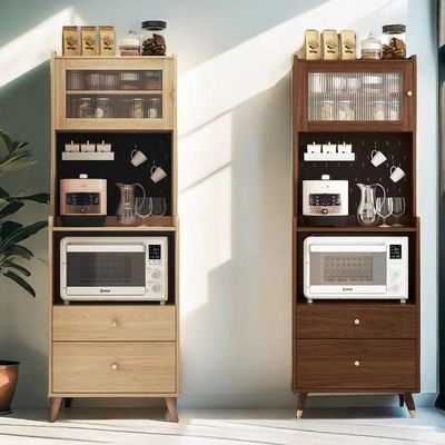 多功能实木靠墙客厅储物柜北欧