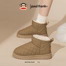 大嘴猴厚底雪地靴女款2025冬季新款加绒加厚户外防水防滑保暖棉鞋