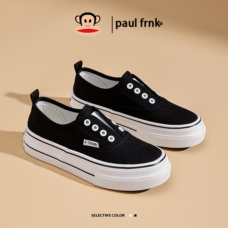 大嘴猴新款帆布鞋女鞋2026春季爆款懒人一脚蹬厚底布鞋百搭板鞋子,女鞋,帆布鞋,淘宝优惠券,粉丝福利购,淘宝优惠卷