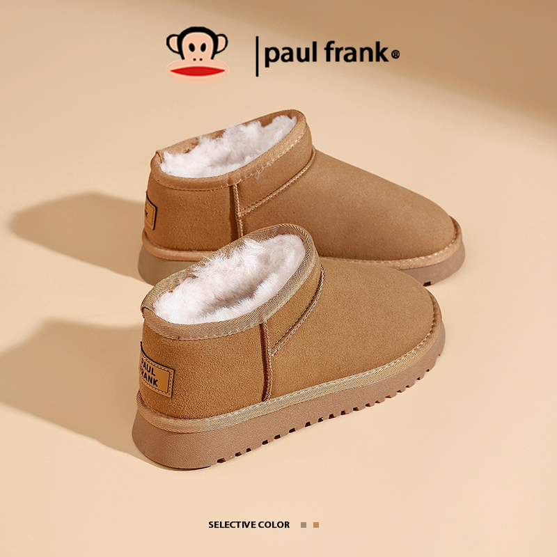 大嘴猴厚底雪地靴女款棉鞋保暖冬