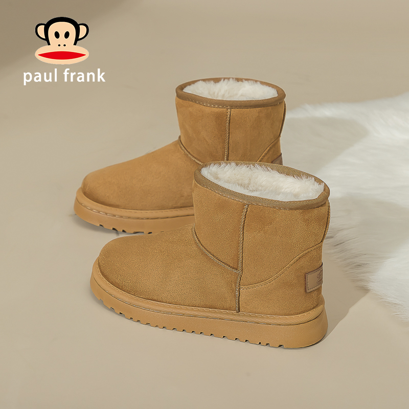 大嘴猴皮毛一体雪地靴女款