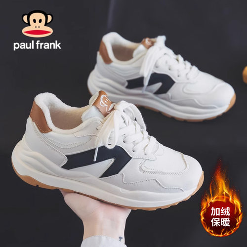 大嘴猴冬季加绒老爹鞋女款