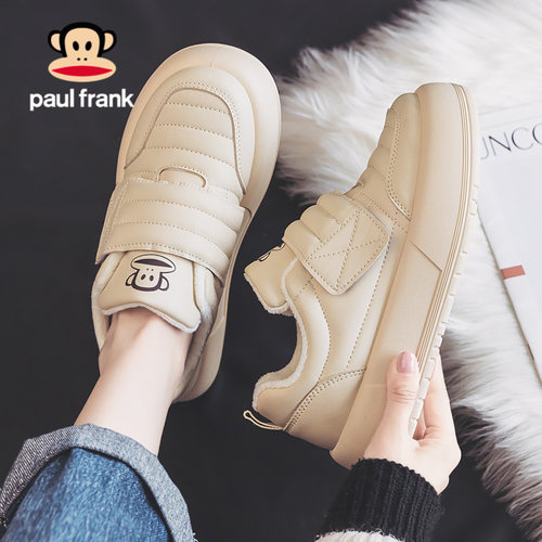 大嘴猴冬季厚底加绒加厚保暖女鞋