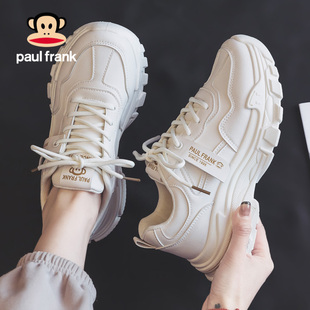 女款 2025新款 小白鞋 大嘴猴秋季 休闲潮牌运动鞋 皮面老爹鞋 秋款 爆款