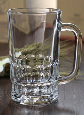 丽尊透明无铅玻璃把杯