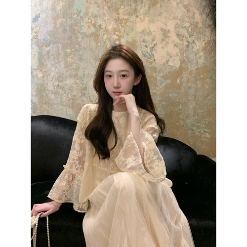 【清仓福利 限时6.5折】桃可了◆ 绝美仙气微透两件套