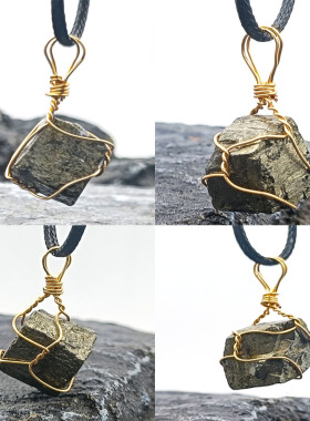 闪矿石项链黄铜矿愚人金石