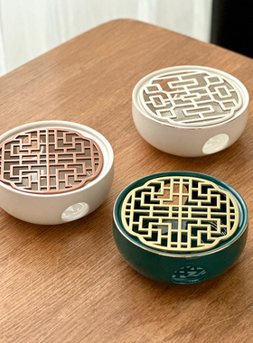 温茶暖茶炉花茶壶蜡烛底座煮茶炉陶瓷加热炉酒店餐厅烤橘子温茶器