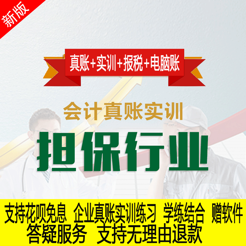 金融担保行业真账实操教程老会计教会计实务做账纳税申报课程实训