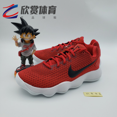 白红low低帮实战篮球鞋