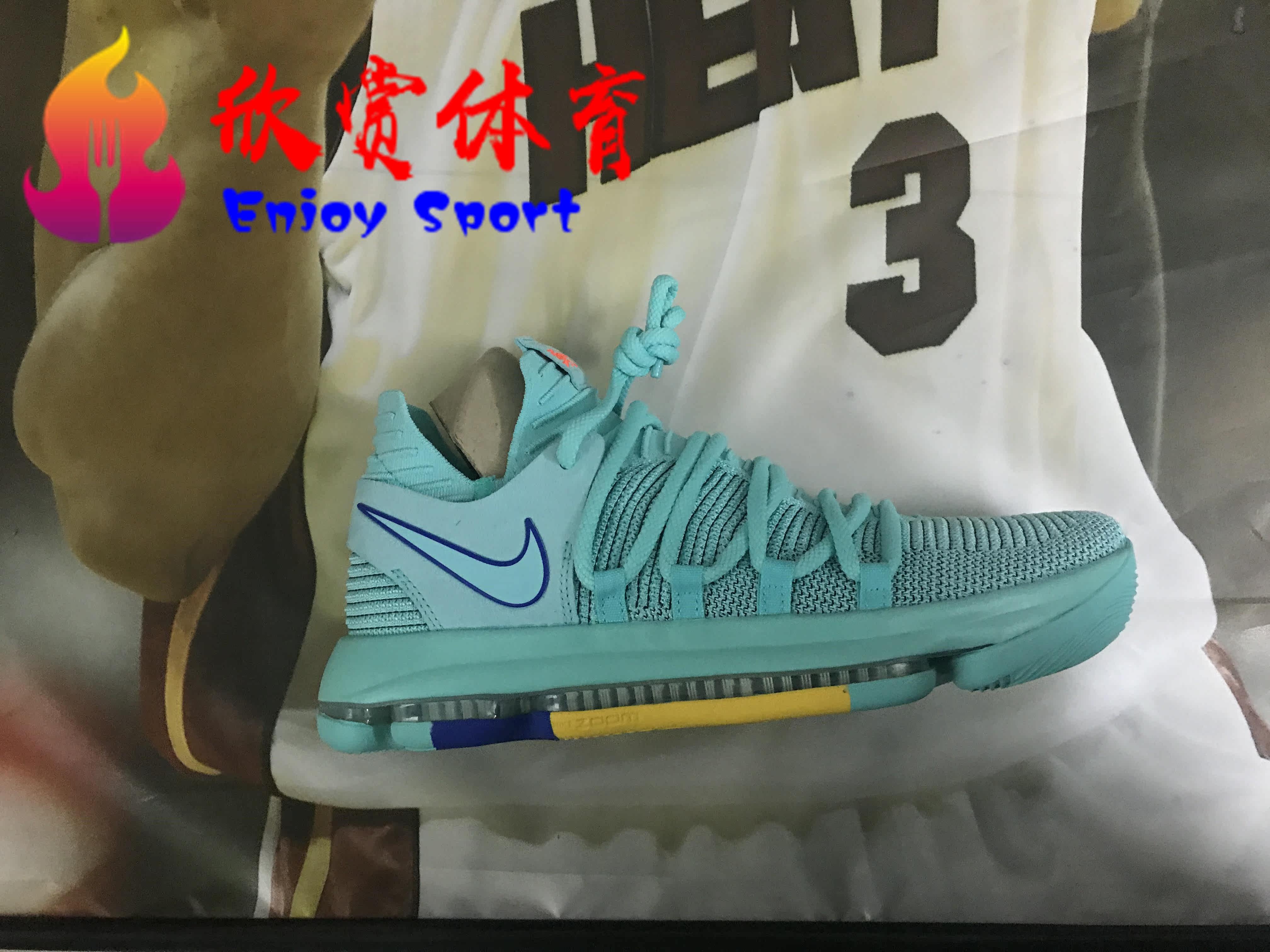 Nike Zoom KD10杜兰特10代薄荷绿复活节篮球鞋897816-300