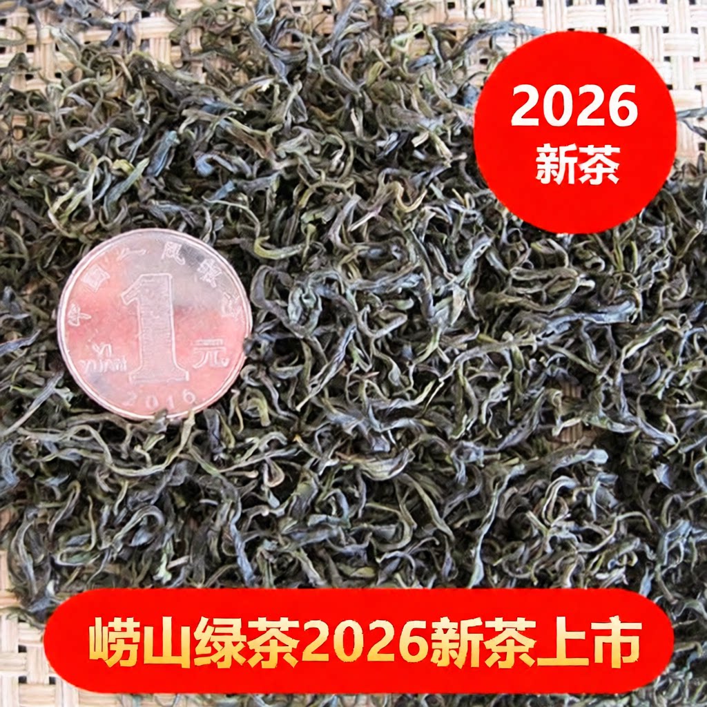 崂山绿茶新茶明前特级炒青日照足