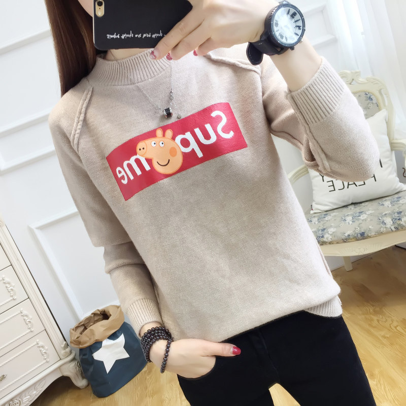 秋冬裝2019新款少女大童裝可愛甜美初中學生毛衣女打底針織衫加厚在類目 女裝/女士精品, 毛衣中 - 來自Buy2taobao.com提供專業的淘寶代購服務