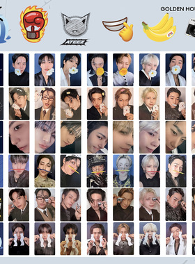 ATEEZ梯GOLDEN HOUR Part4专辑周边小卡TARGET特典卡随机自印照片