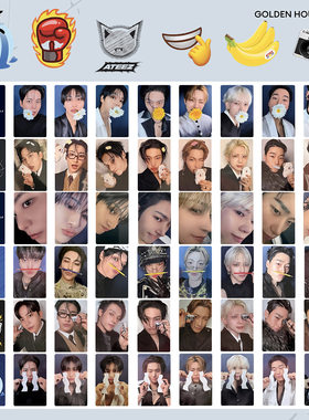 ATEEZ梯GOLDEN HOUR Part4专辑周边小卡TARGET特典卡随机自印照片