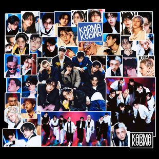 现货100张Stray kids KARMA贴纸FELIX黄铉辰方灿滑板装饰贴应援