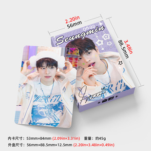 新30张双面小卡STRAYKIDS贺卡Felix韩知城HAN IN明星照片卡LOMO