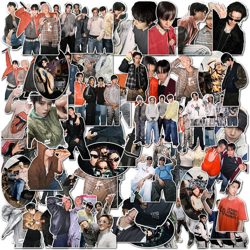 55张Kpop男团真路易不干胶贴纸
