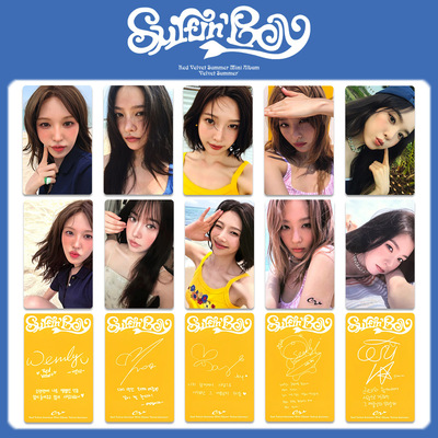 Red Velvet 专辑Velvet Summer周边小卡 K4特典卡 红贝贝自制照片