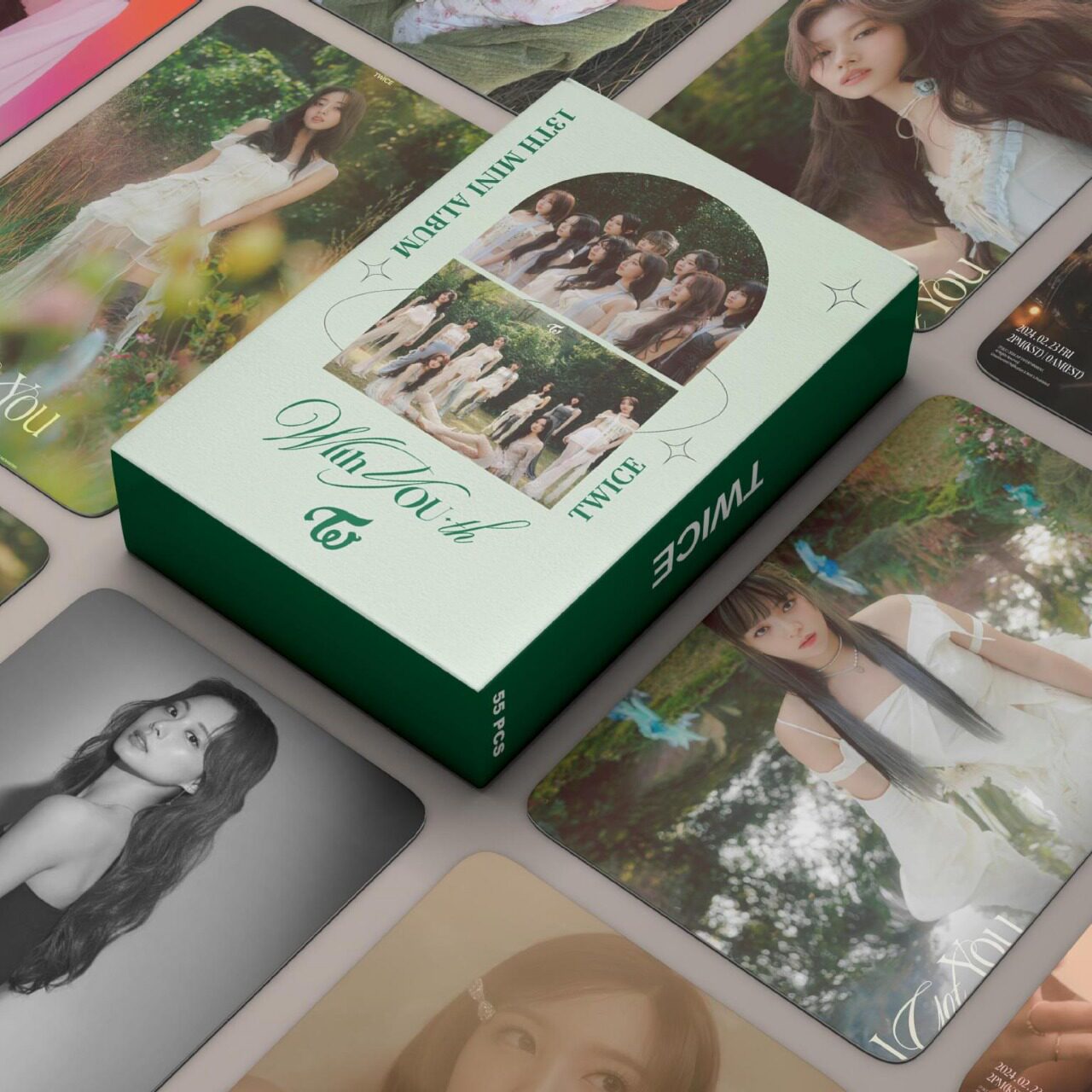 现货55张twice with youth小卡林娜琏lomo卡应援周边卡片明信片