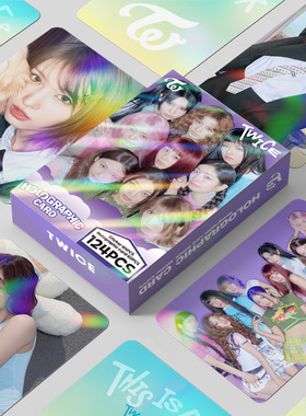 现货124张镭射卡TWICE新专辑THIS IS FOR收藏照片明星贴纸LOMO卡