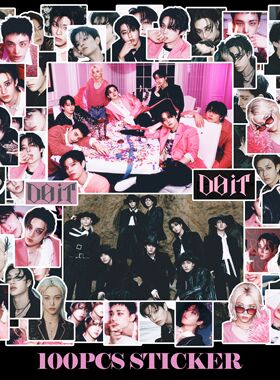 B 100张Straykids DO IT贴纸FELIX方灿HYUNJIN不干胶贴画装饰贴
