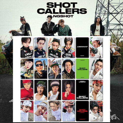 LNGSHOT 出道专辑SHOT CALLERS小卡 特典卡自印机车卡 周边礼物