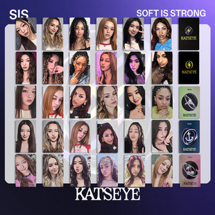 KATSEYE组合SIS Soft Is Strong周边小卡随机自印卡猫眼EYEKONS