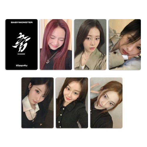 BABYMONSTER宝怪 BM雅娴 角露小卡 K4小卡 CHOOM特典卡随机自制照