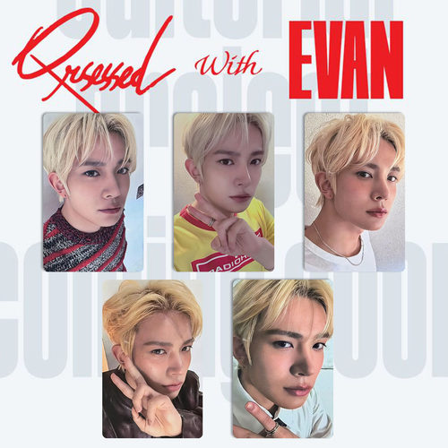 李羲承EVAN联名小卡Qrsessed 2.0美瞳代言自制照HEESEUNG周边追星