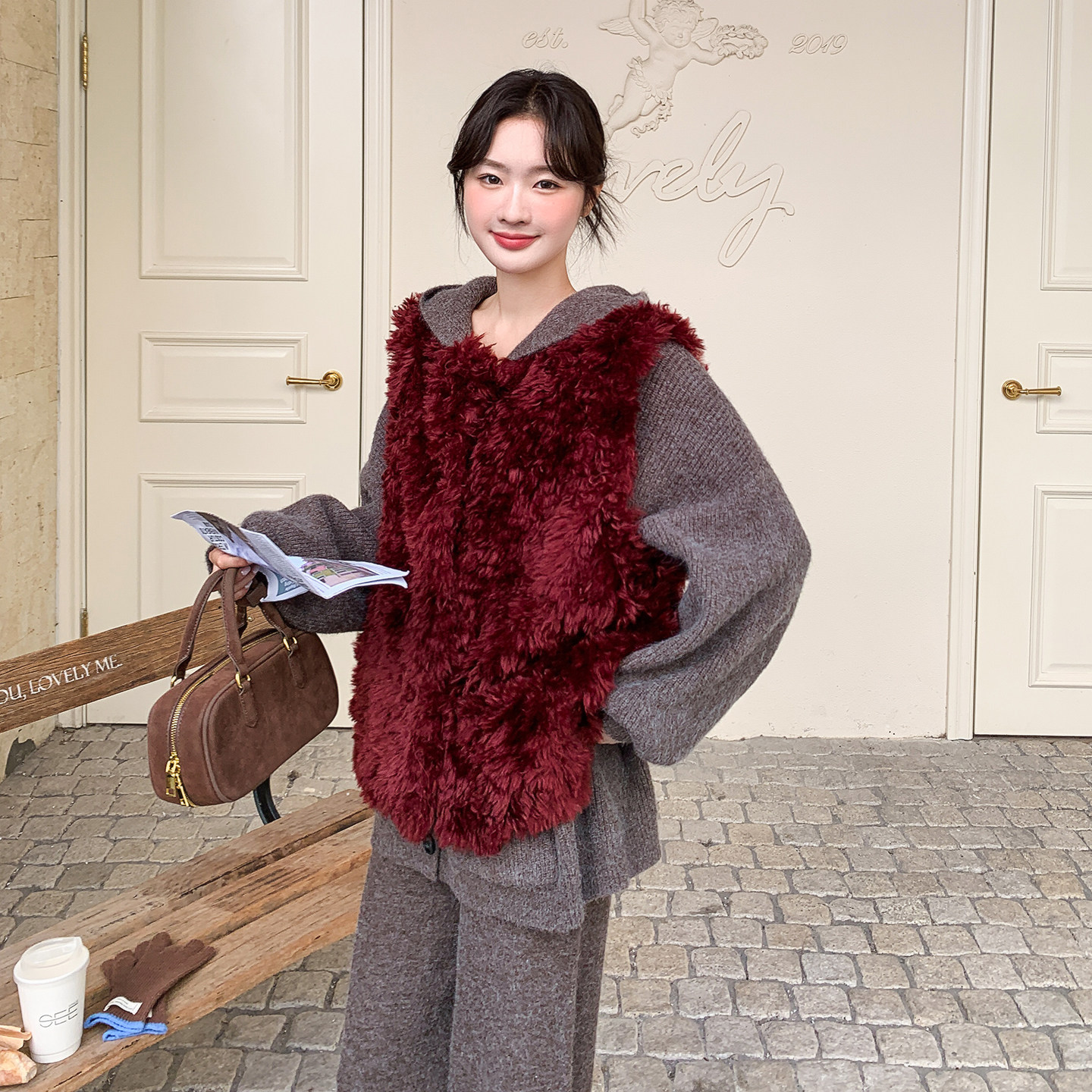 新品针织三件套2D118-6141-P225-K338,女装套装/套裙,2D118