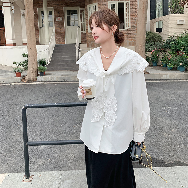 新品现货刺绣领衬衣加针织吊带裙200-2562-p145-k218,女装套装/套裙,2D118