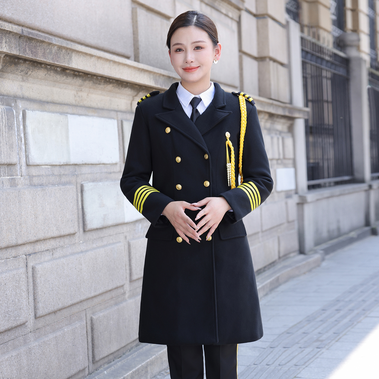酒店毛呢大衣男女款外套