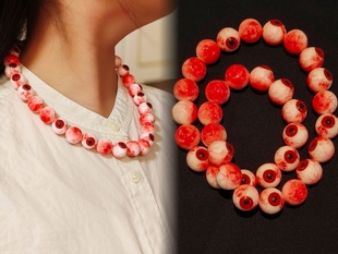 十日终焉楚天秋小众血腥仿真眼球眼珠项链 眼球项链 还有手链款