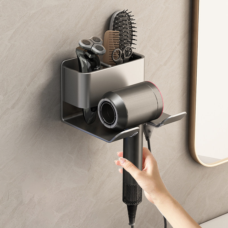 吹风机置物架吹风筒收纳支架挂电吹风挂架神器免打孔多功能收纳架,家庭/个人清洁工具,吹风机置物架,淘宝优惠券,粉丝福利购,淘宝优惠卷