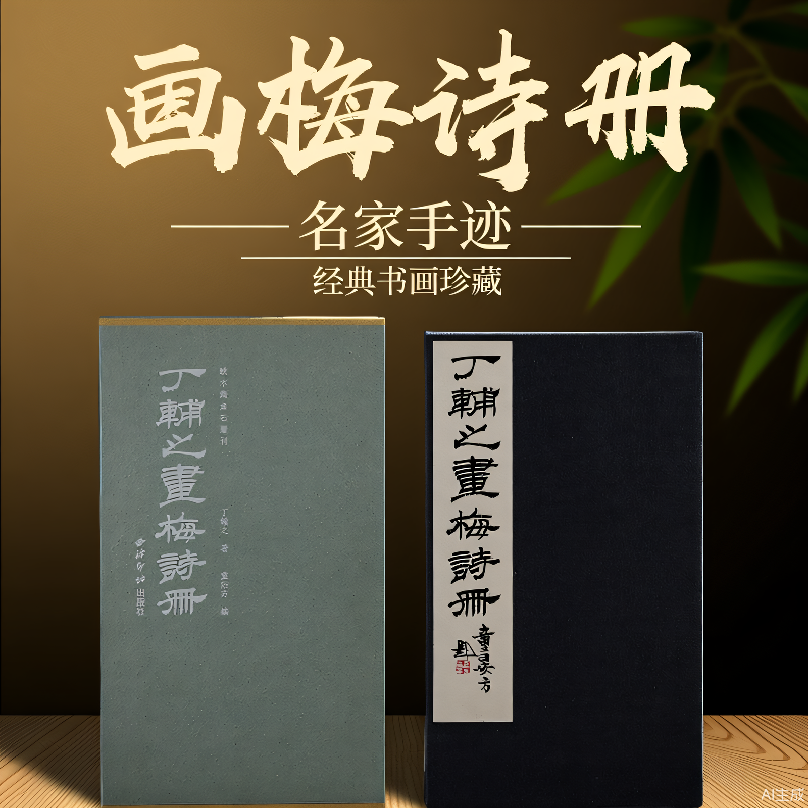 【旗舰正版】丁辅之画梅诗册 秋水斋金石丛刊 近代书画家花卉美术作品集高清国画临摹画册 经折装设计绘画诗词七言诗五言诗作品集