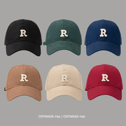 New face cap thin baseball cap women's summer peaked cap men's sunshade letters wild sun hat embroidery spring and autumn