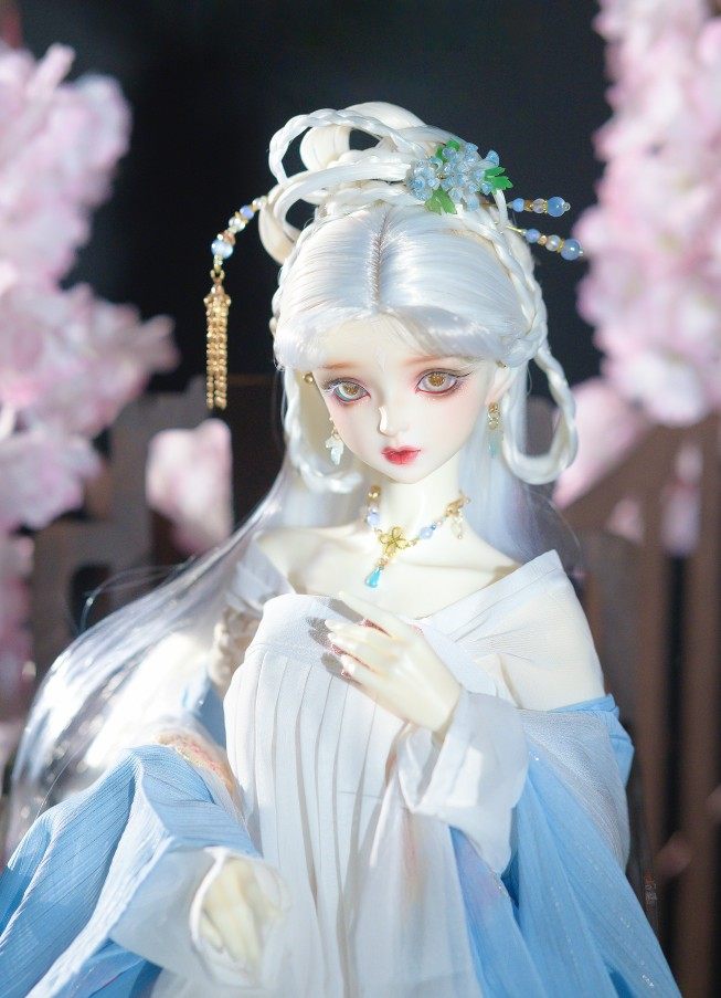 【3分bjd娃用古风发饰】霜英 菊花发簪 大全套头饰流苏 满堂花醉