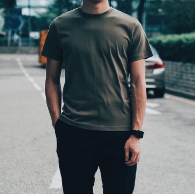 埃及棉高级男装圆领短袖T恤