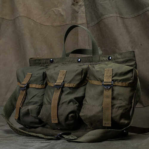 HDK(海觉）70S古董军布alice 爱丽丝REMAKE改装 托特斜挎包