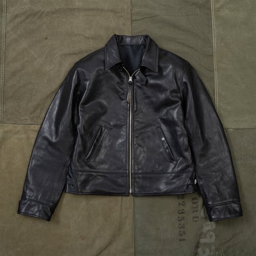 马皮716机车皮衣短款夹克