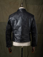 HDK(Haijue) No. 7 All-plant horse leather motorcycle straight-pull 701 jacket Short style TWC 1930S leather jacket thumbnail 5