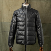 clean HDK fit风 山羊皮皮衣 皮羽绒 海觉 排骨120克鹅绒小木村