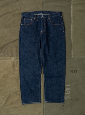 HDK(海觉) 15R重磅15OZ 古朴绒感 INDIGO赤耳9分裤型 脱浆原色牛