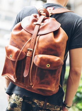 HDK(海觉) HORWEEN DHF DUBLIN 5.5OZ全植鞣牛皮伞兵包双肩包 RRL